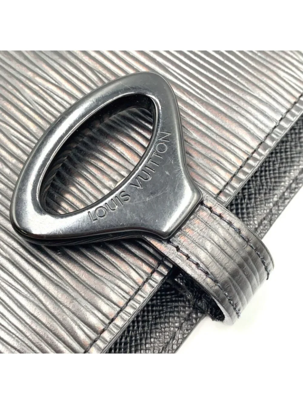 Louis Vuitton Epi Agenda PM Leather Black Notebook Cover